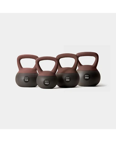 Soft Kettlebell 4pc Set - 10, 15, 20, 25 lbs