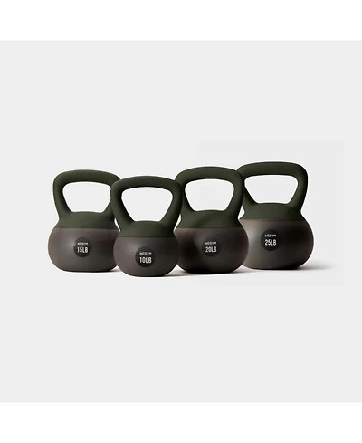 Soft Kettlebell 4pc Set - 10, 15, 20, 25 lbs
