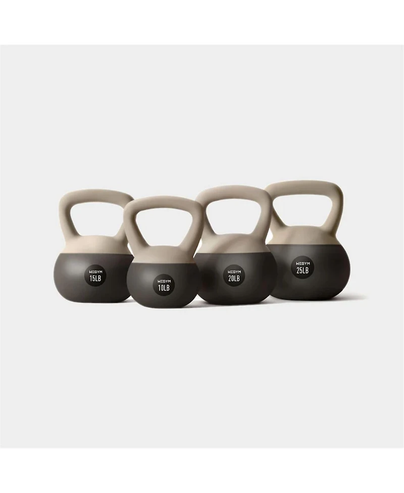 Soft Kettlebell 4pc Set - 10, 15, 20, 25 lbs