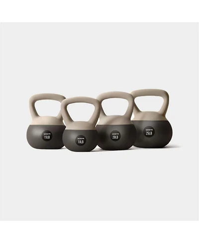 Soft Kettlebell 4pc Set - 10, 15, 20, 25 lbs