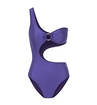 Lscn by Lascana Women's One Shoulder One Piece Swimsuit