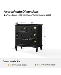 Transitional Hadrian 4-Drawer Accent Chest