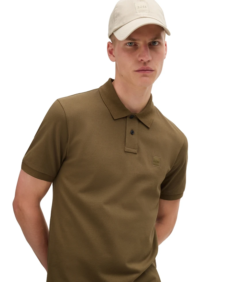 Boss by Hugo Boss Men's Stretch-Cotton Slim-Fit Polo Shirt