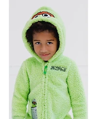 Sesame Street Cozy Sherpa Zip Up Cosplay Costume Coverall