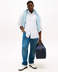 Tommy Hilfiger Men's Big & Tall Relaxed Fit Heritage Stripe Long Sleeve Button-Down Oxford Shirt