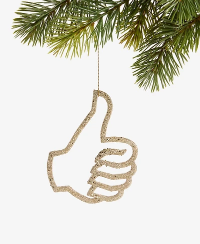 Holiday Lane Eclectic Charm Glitter Thumbs Up Ornament, Macy's Exclusive
