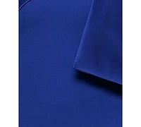 Betsy & Adam Women's Satin-Bow-Trim One-Shoulder Scuba Dress