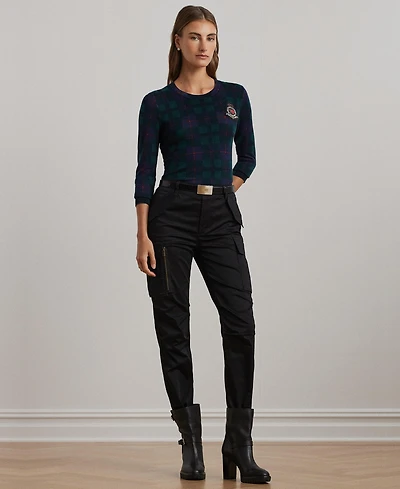 Lauren Ralph Women's Cotton Sateen Cargo Pant