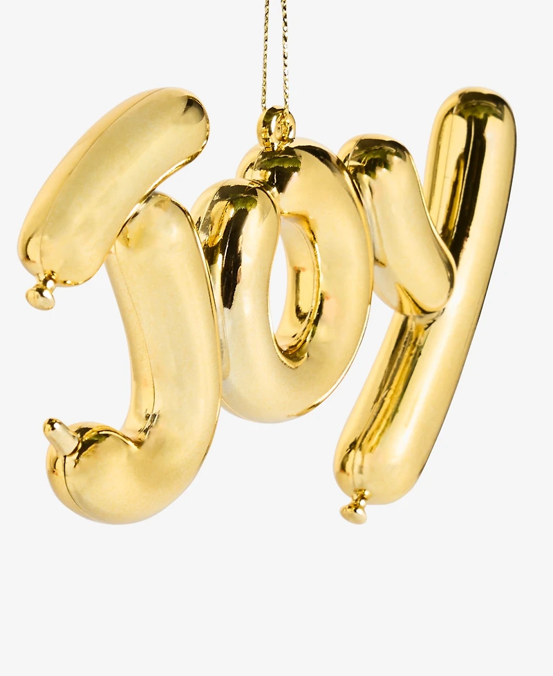 Holiday Lane Merry Magic Gold Balloon Joy Ornament, Macy's Exclusive