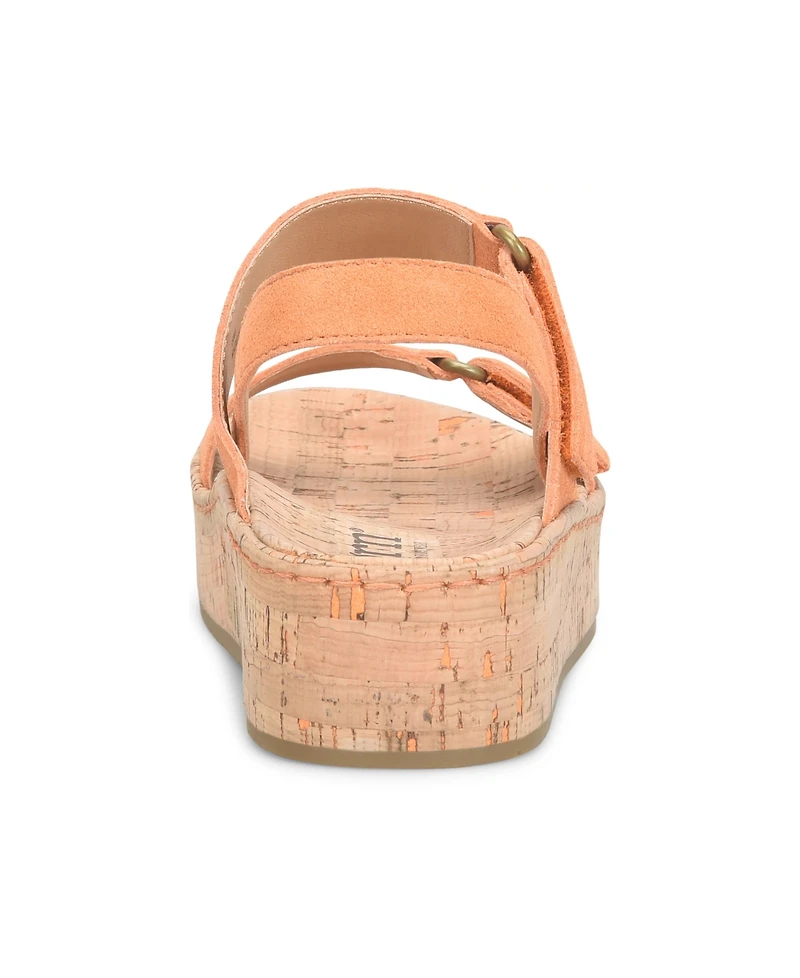 Born Women's Sloan Round Toe Wedge Sandals