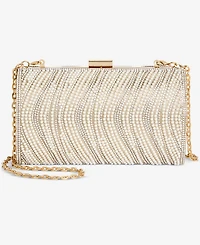 I.n.c. International Concepts Randdi Wavy Imitation Pearl Clutch, Exclusively at Macy's