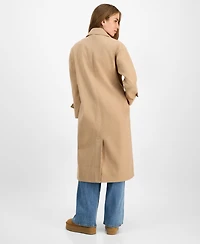 Jou Jou Juniors' Double-Breasted Maxi Coat