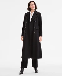 Anne Klein Women's Double-Breasted Maxi Coat