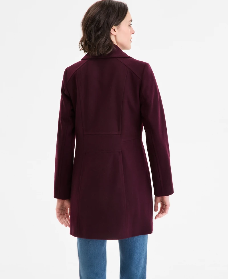 Anne Klein Women's Double-Breasted Peacoat, Exclusively at Macy's