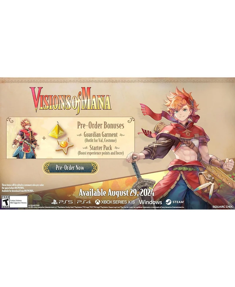 Visions of Mana for Playstation 5