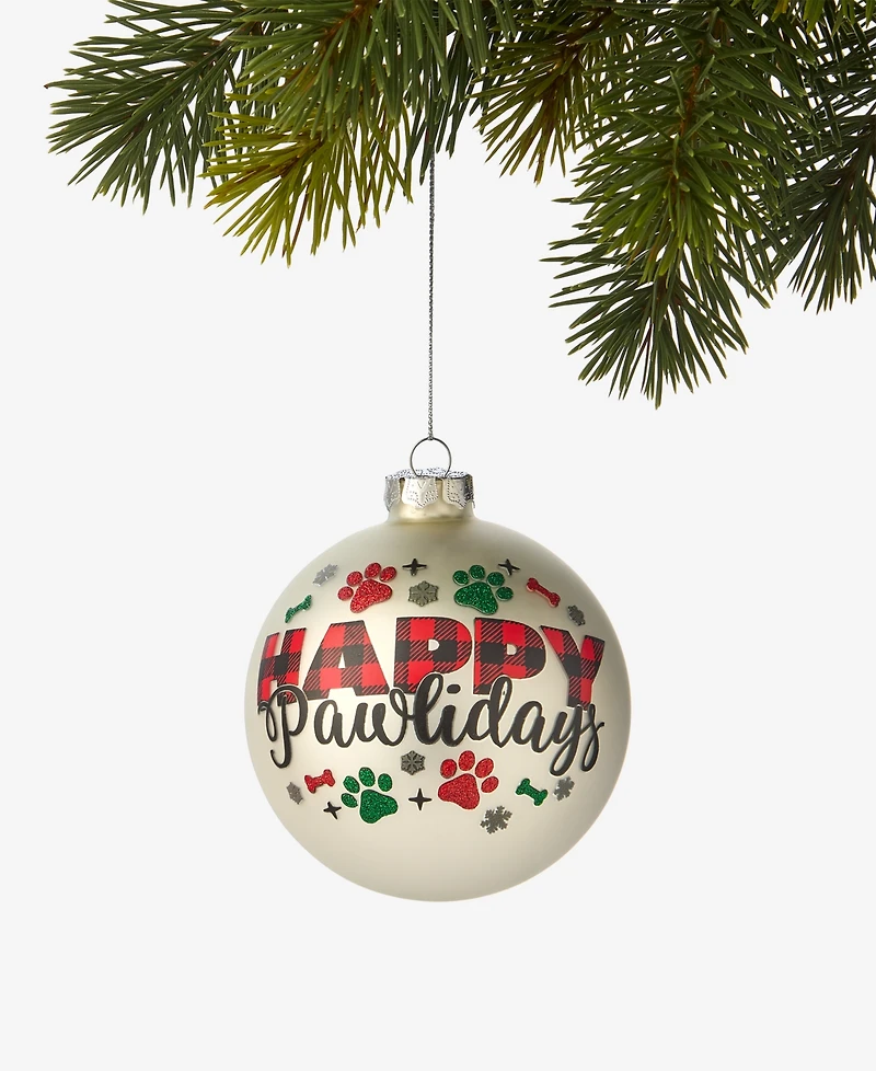 Holiday Lane Pets 2025 Paw Disk Ornament, Macy's Exclusive