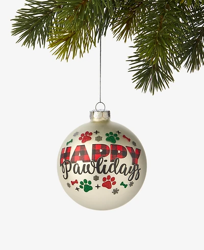 Holiday Lane Pets 2025 Paw Disk Ornament, Macy's Exclusive