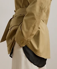 Lauren Ralph Women's Double-Faced Stretch Cotton Field Jacket