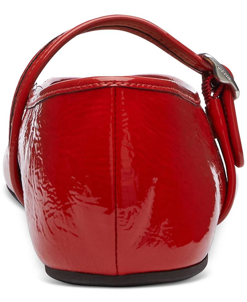 Coach Women's Sculpted C Crinkle Patent Leather Soft Mary Jane Flats