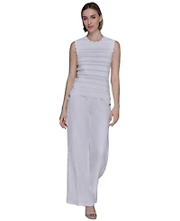 Karl Lagerfeld Paris Women's Scalloped-Trim Sweater