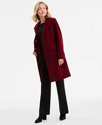 Anne Klein Women's Single-Breasted Walker Coat, Exclusively at Macy's