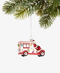 Holiday Lane Sugar Plum Glass Santa's Ice Cream Truck Ornament, Macy's Exclusive