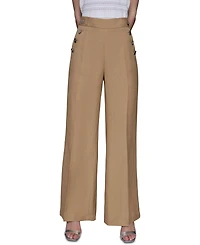 Karl Lagerfeld Paris Women's Linen-Blend Sailor Pants