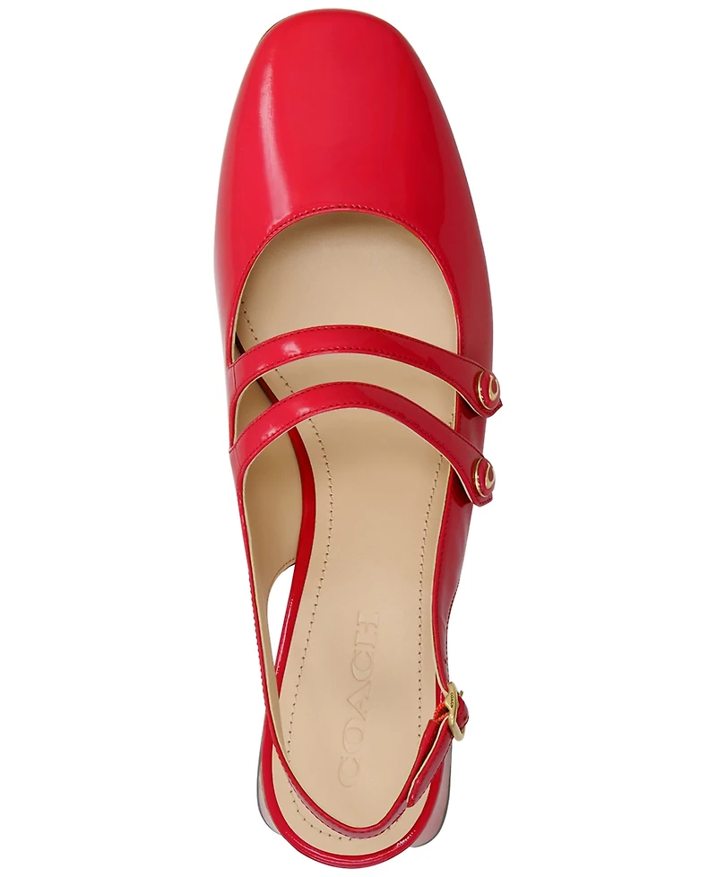 Coach Women's Winley Patent Leather Slip-On Pumps