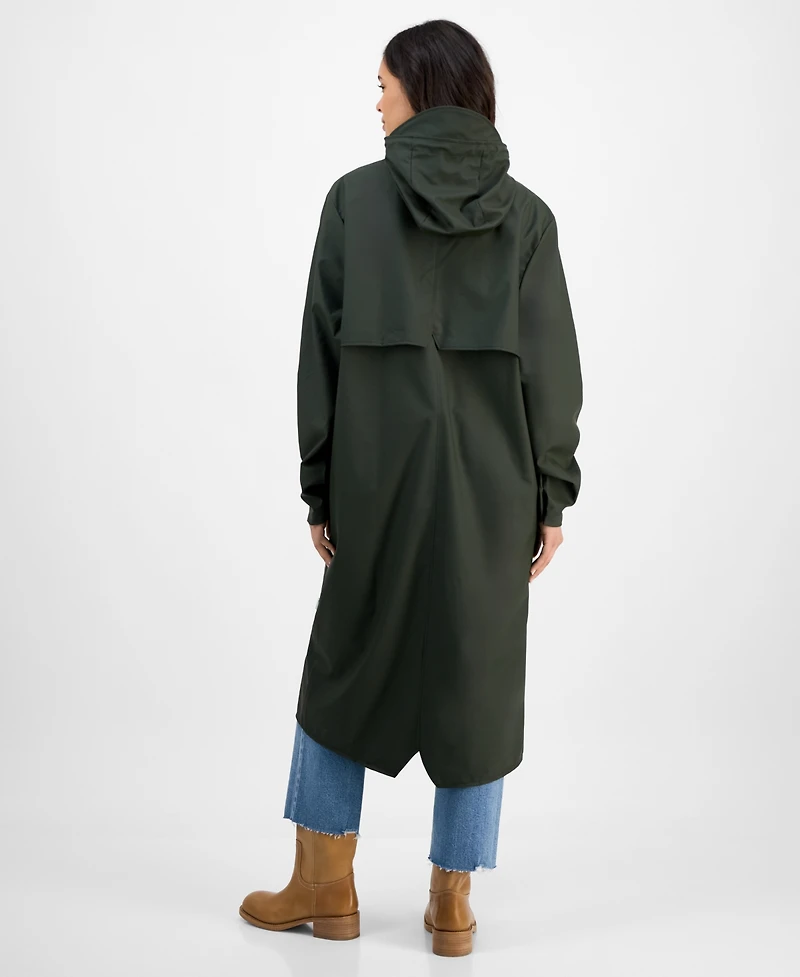 Rains Women's Snap-Front Waterproof Maxi Raincoat