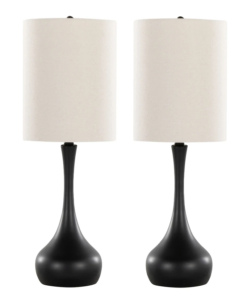 Lumisource 24" Metal Genie Contemporary Table Lamp, Set of 2