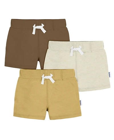 Gerber Baby Boys Knit Shorts, 3-Pack