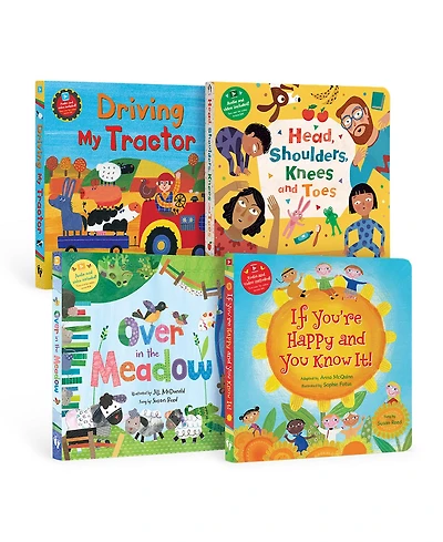 Barefoot Books PreK Singalongs Board Book Bundle, Set of 4