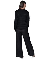 Karl Lagerfeld Paris Women's Scalloped-Trim Cardigan