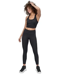 Dkny Sport Women's Rhinestone-Logo High-Rise 7/8 Leggings