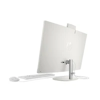 23.8" All-in-One Desktop Computer Amd Athlon Silver 7120U 8GB Ram 256 Gb PCIe NVMe M.2 Ssd Storage 1920 x 1080FHD - Shell White