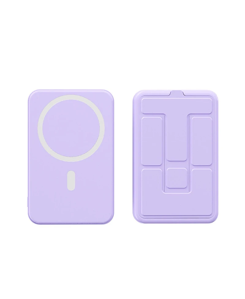 10000mAh Portable Magnetic Wireless Charge Power Bank w/ Phones Stand