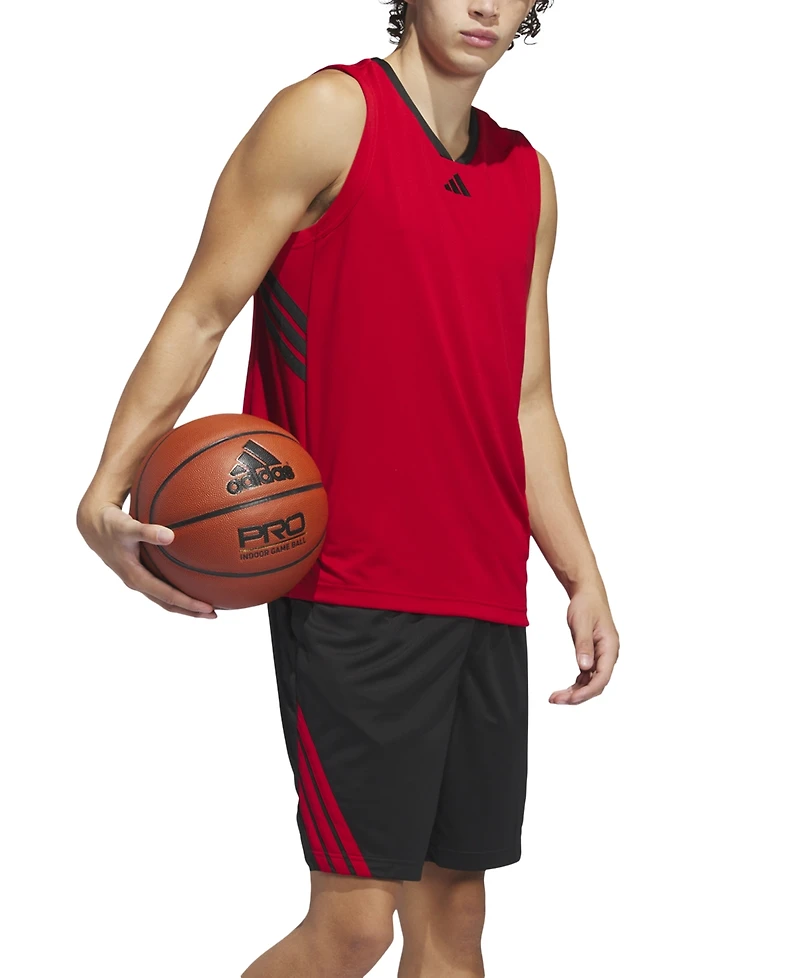 adidas Men's Bball Logo Graphic Tank Top