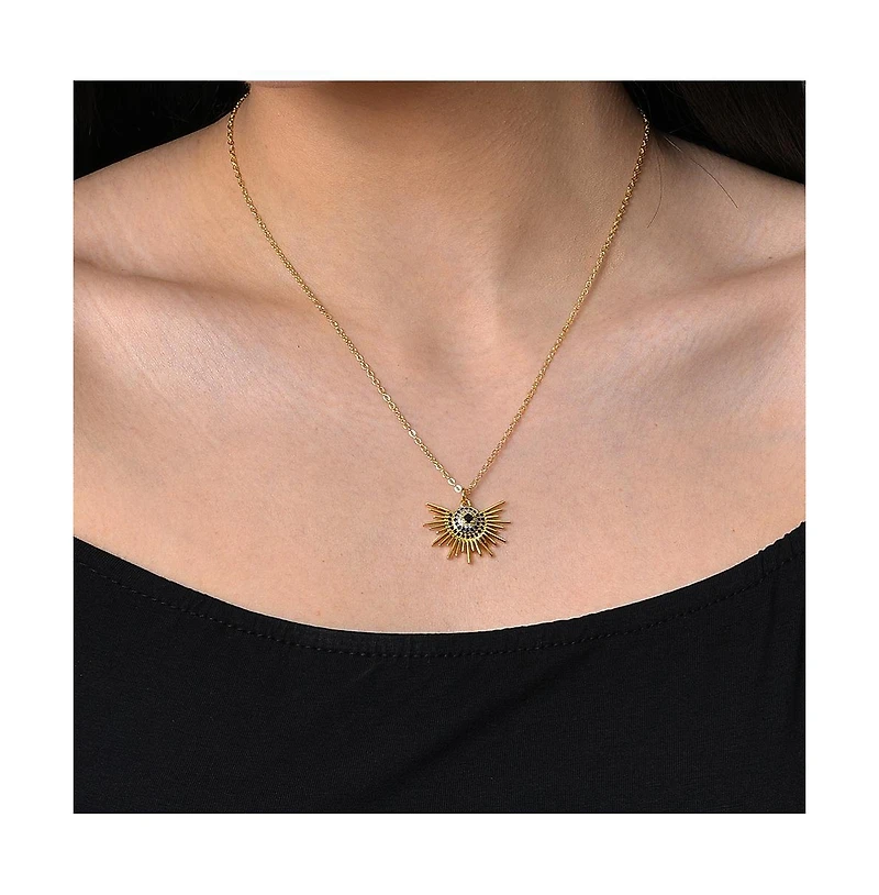 Sohi Women's Half-Sol Pendant Necklace