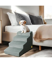 Bingopaw 4-Step Non-Slip Sponge Dog Stairs for Small Dogs