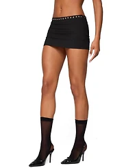 Edikted Women's Jaxie Grommet Mini Skort