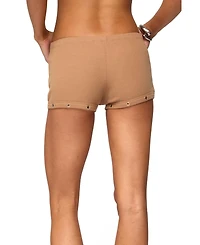 Edikted Women's Hasel Grommet Ribbed Shorts