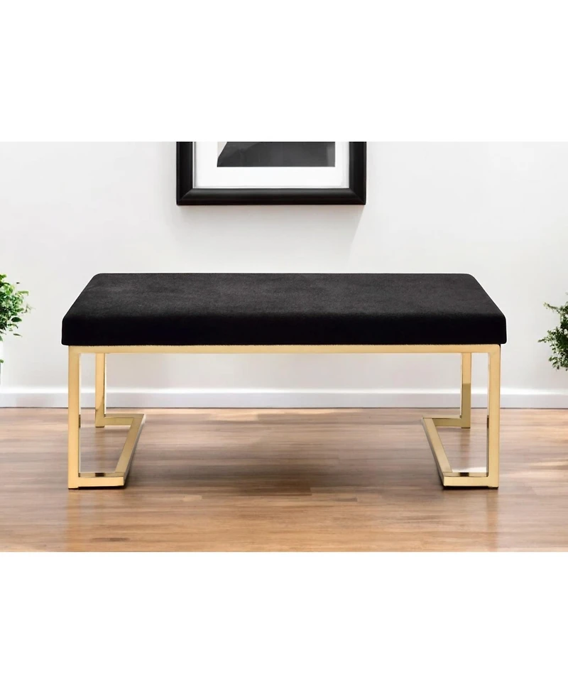 Cozy Faux Fur Upholstered Bench – Perfect for Entryway or Bedroom