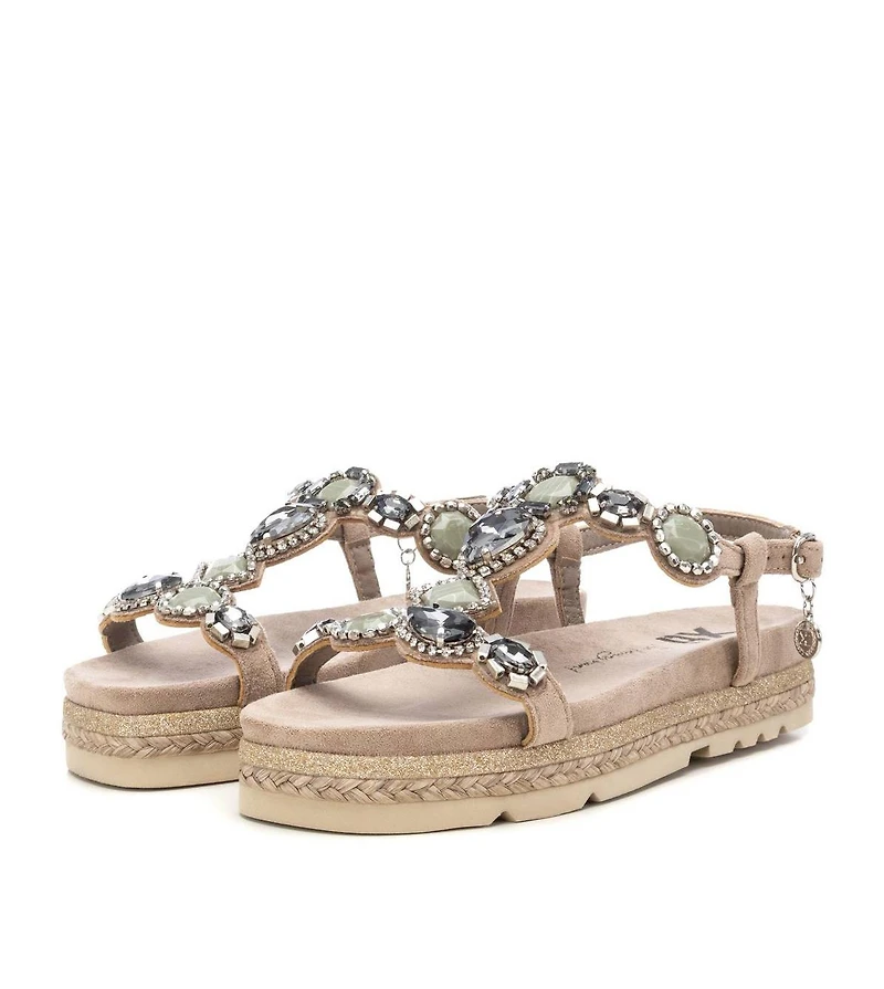 Women's Flat Suede Sandals By Xti