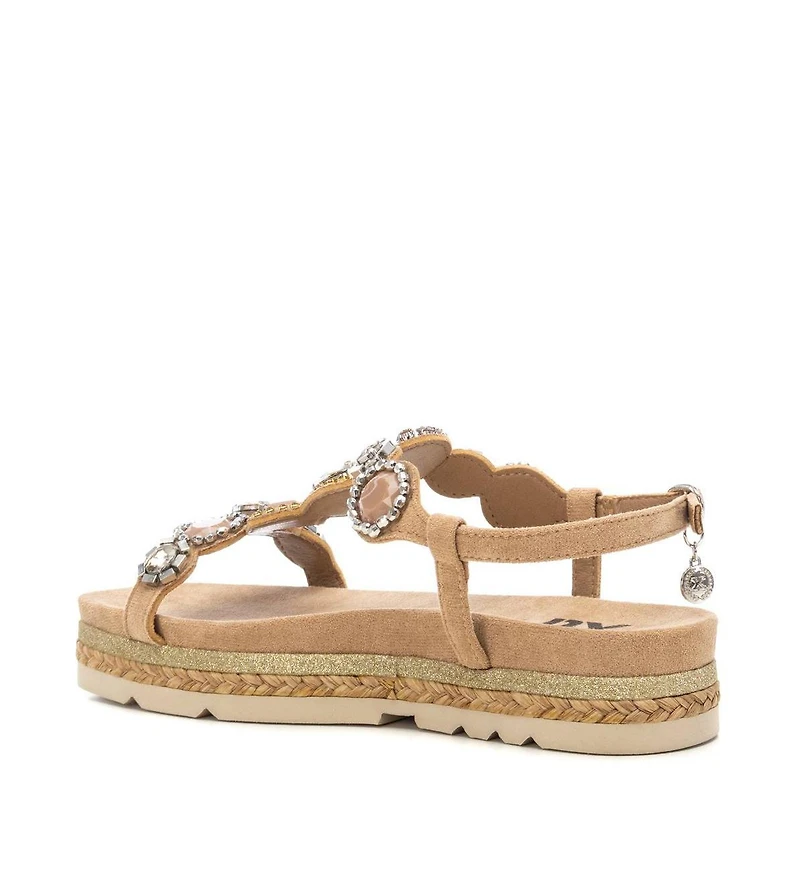 Women's Flat Suede Sandals By Xti