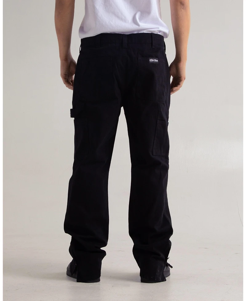 Shaka Wear Men's Canvas Carpenter Zip Leg Pants