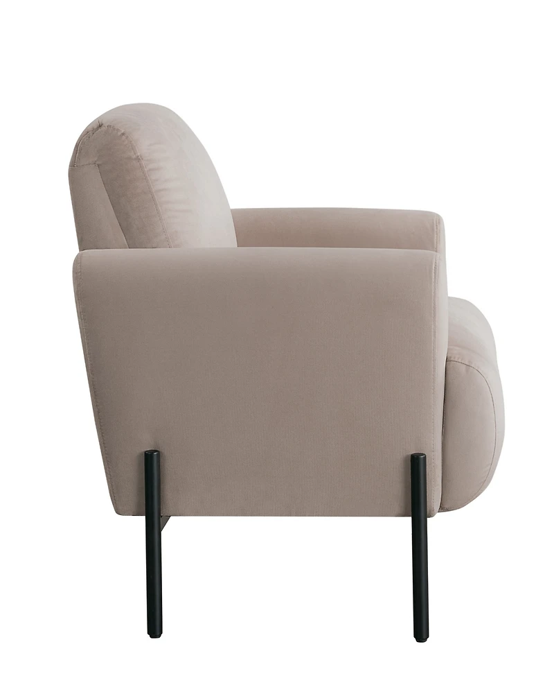 Lifestyle Solutions 35.3" Velvet Kyoto Accent Chair