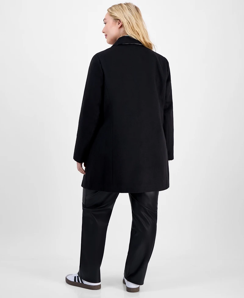 Maralyn & Me Trendy Plus Single-Breasted Walker Coat