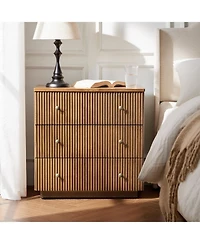 Sara 3-Drawer Nightstand