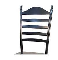Wood Ladder Back Dining Chair for Kitchen or Dining Room Table