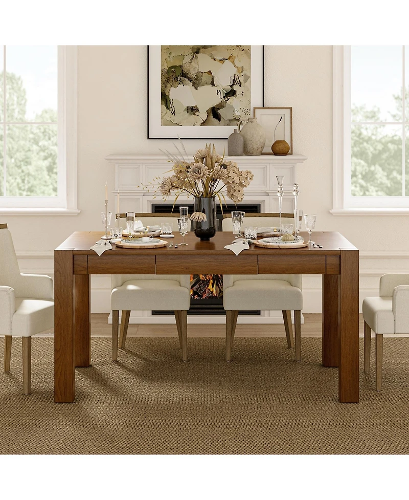 Andrea Solid Wood Dining Table